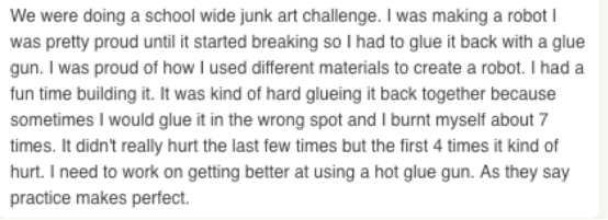 Junk art comment